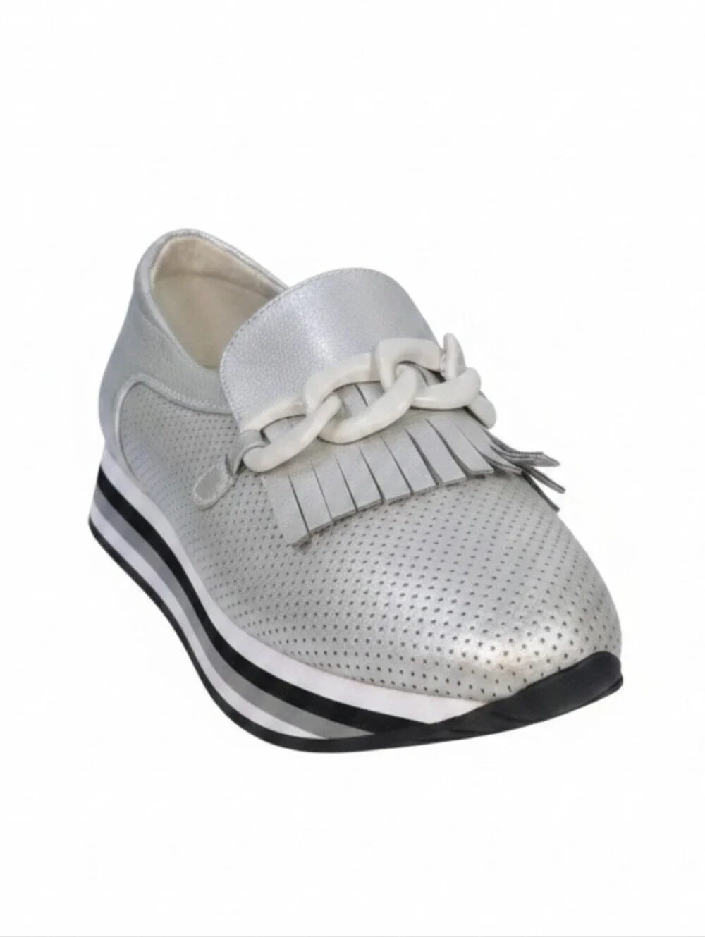 COCONUTS by Matisse Bess Metallic EVA Platform Loafer Sneaker Hybrid Size 7